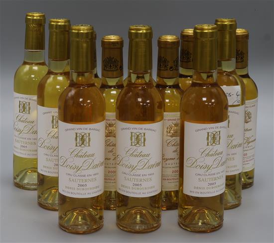 Sauternes- Six half bottles of Chateau Rayne Vigneau, 2005 and six half bottles of Doisy Daene, 2005